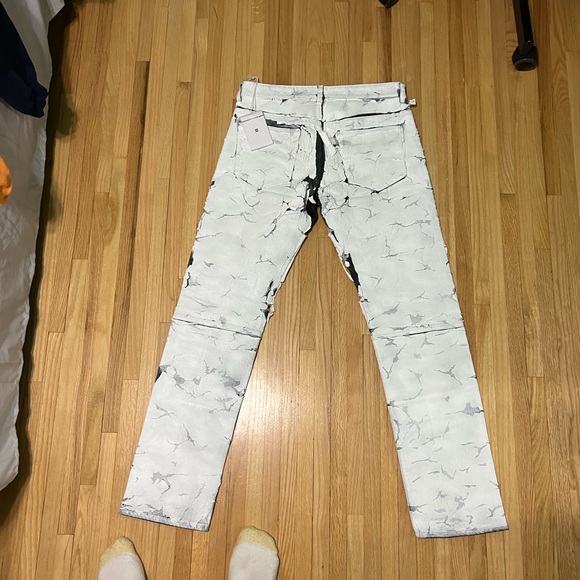 Givenchy Jeans Givenchy Aw2 Crumble Crackle Paint Print Jeans